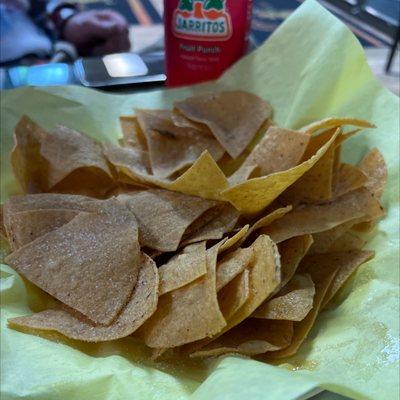 Fresh made to order tortilla chips