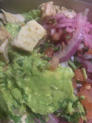 Chili verde bowl