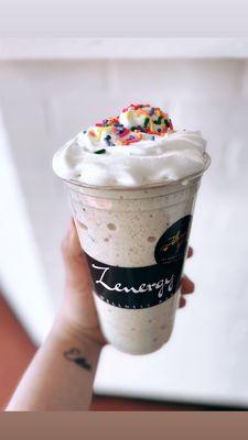 Birthday cake gourmet shake