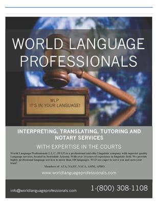 World Language Professionals is a professional and elite language company with over 14 years of experience in linguistic field.