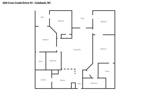 Crow Creek Condo Floor Plan