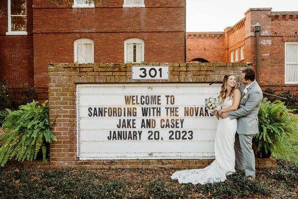 Stunning Bride and Groom outside Historic Venue 1902 
28 North Photo