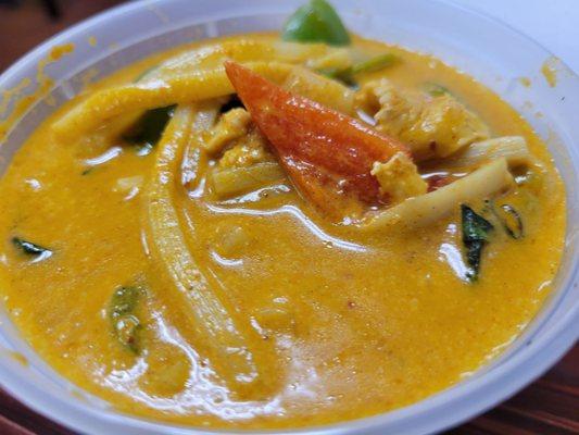 Red Curry with chicken.  Wonderful.