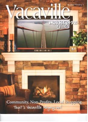 Vacaville Magazine Cover featuring our work.