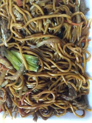 The best beef Lo Mein.