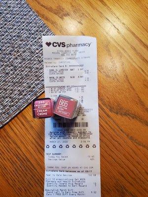 My Two Spring Glamour Lipsticks: Peachy & Pinky with 3 Coupons = $2.39, $3.99 ~ Colorful Cheap!   3/21/2022