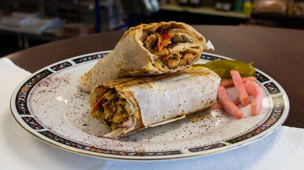 Chicken shawarma sandwitch  Also could be served on Gluten free bread