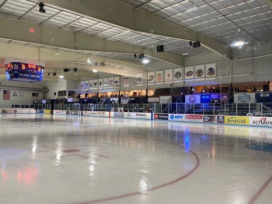 Two rinks. This is the nicer one for the capitols.