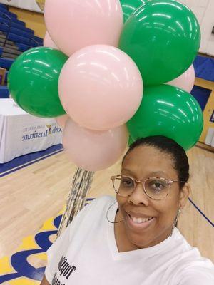 TopShots PhotoBooth was here for the balloon decor for the A.K.A. Health Fair!!