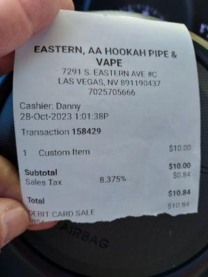 Go here to eastern, AA HOOKAH PIPS AND VAPE.