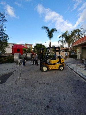 Forklift rented from Calgrove