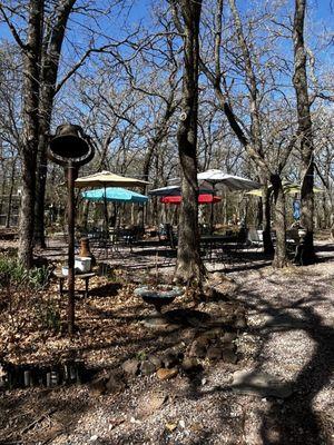 Outdoor dining area