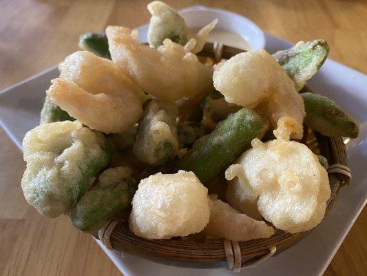 Shishito and Rock Shrimp Tempura