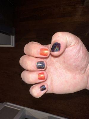 Nails  done  for Halloween