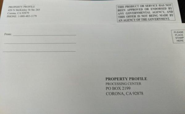 return address of this scammer