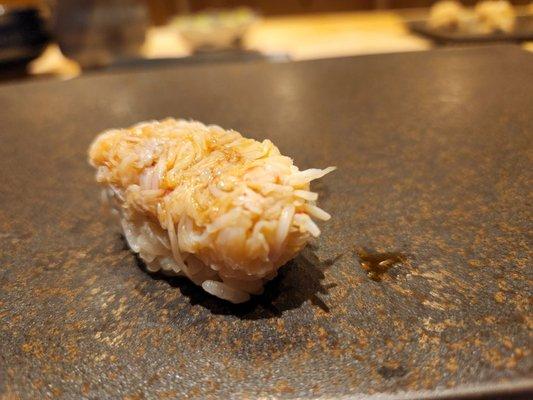 Hairy crab sushi