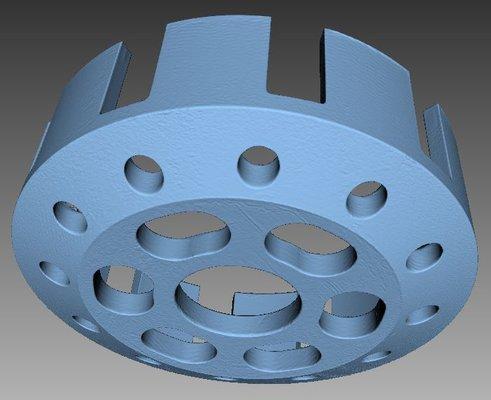 3D Scan of a Motorcycle Clutch Housing