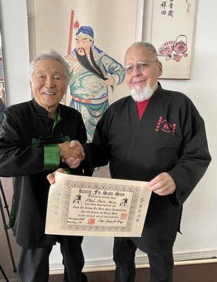 Phil J. and Sifu Juan Meza at promotion day!