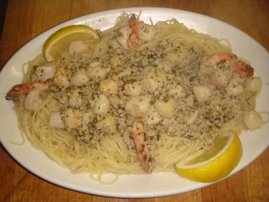 Scampi And Scallops Italian Style