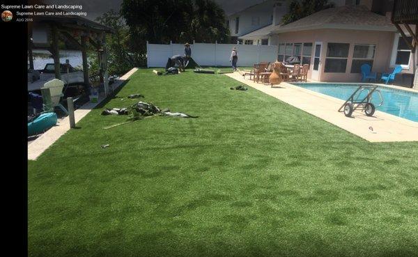 Artificial Turf Install