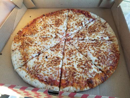 Extra large extra cheese pizza