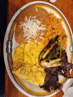 Maybe the best steak and eggs in town. Get it with corn tortillas not flour.