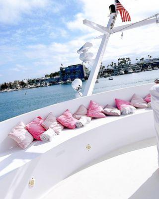 Boat shot, with pillows!