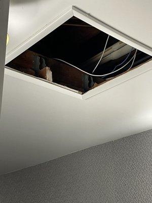 Exposed ceiling