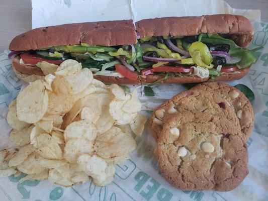 Black Forest Ham, Chips, and cookies