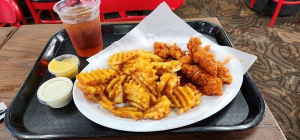 Spicy tenders. Good amount for $9.00!