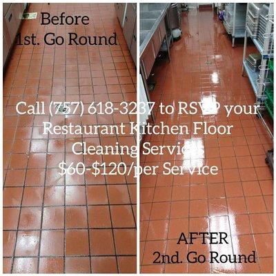 Restaurant Kitchen Floor Cleaning