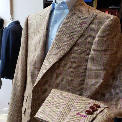 Sport jacket made by English vintage fabric