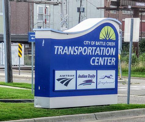 Signage for Battle Creek Transportation Center