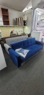 Sofa Beds in stock. Available with love seats and chairs. More colors and style to choose from the catalog !!