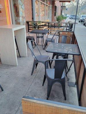 Outside seating