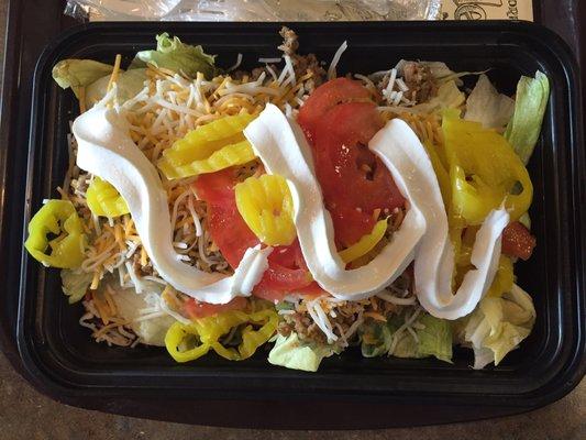 Taco salad.  Around $4 at this writing.