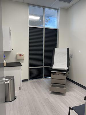 One of our clean and modern exam rooms.