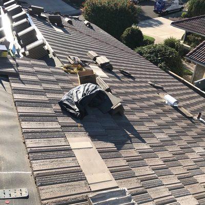 Roofing repair and installation.