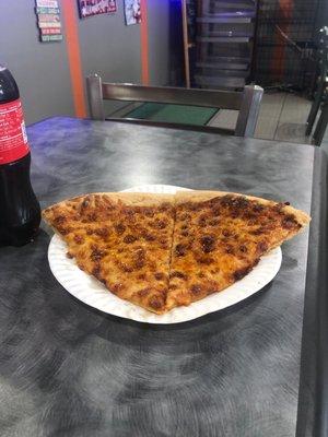 This fire pizza slice