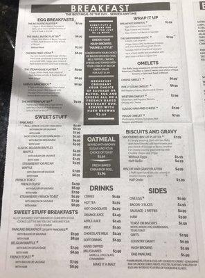 Menu (1/2)