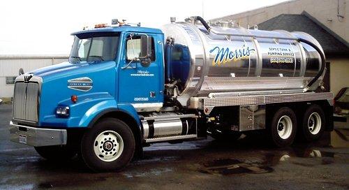 One of three vacuum trucks equipped with high pressure jetting units.