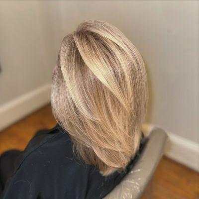 Blonde balayage highlights