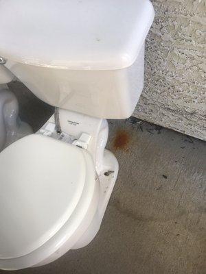 Nasty rusty toilet