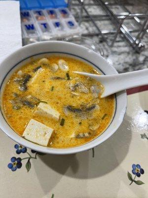 Spicy Tofu Coconut Soup