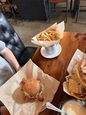 Road Hoss Burger & Regular Fries