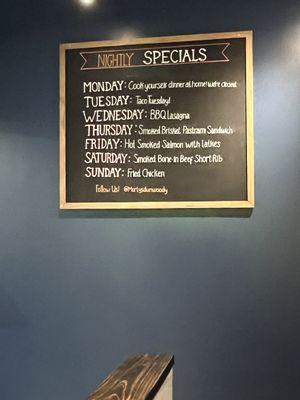 Nightly Specials