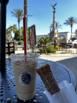 Delicious Churro and Iced Horchata Coffee