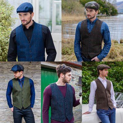 Waistcoats and flat caps