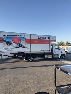 A full size U Haul isn't too BIG for COWBOY!