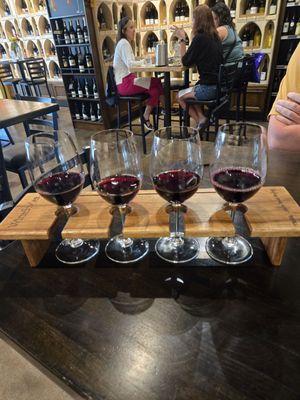 Red wine flight